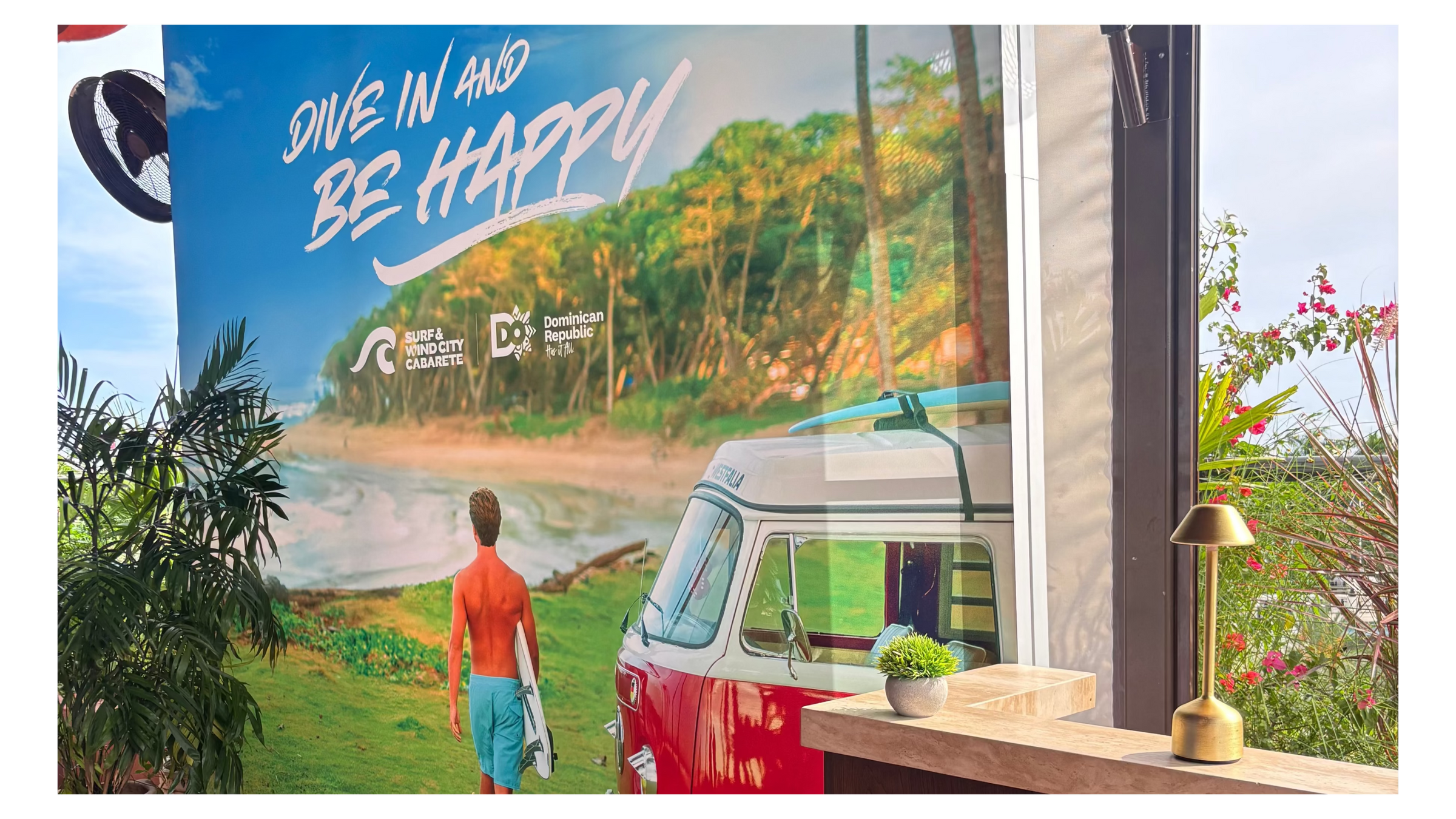 Surf & Wind City Cabarete and Dominican Republic destination event featuring an immersive tropical branded experience.