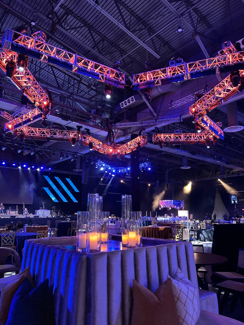 Houston Livestock Show and Rodeo corporate event space featuring the iconic star during a live fashion illustration activation by Gavi Leveaux.
