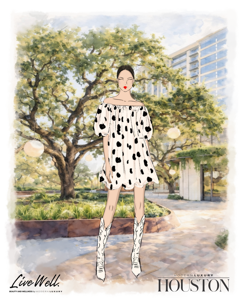 Personalized live illustrations created during an experiential marketing activation in Houston