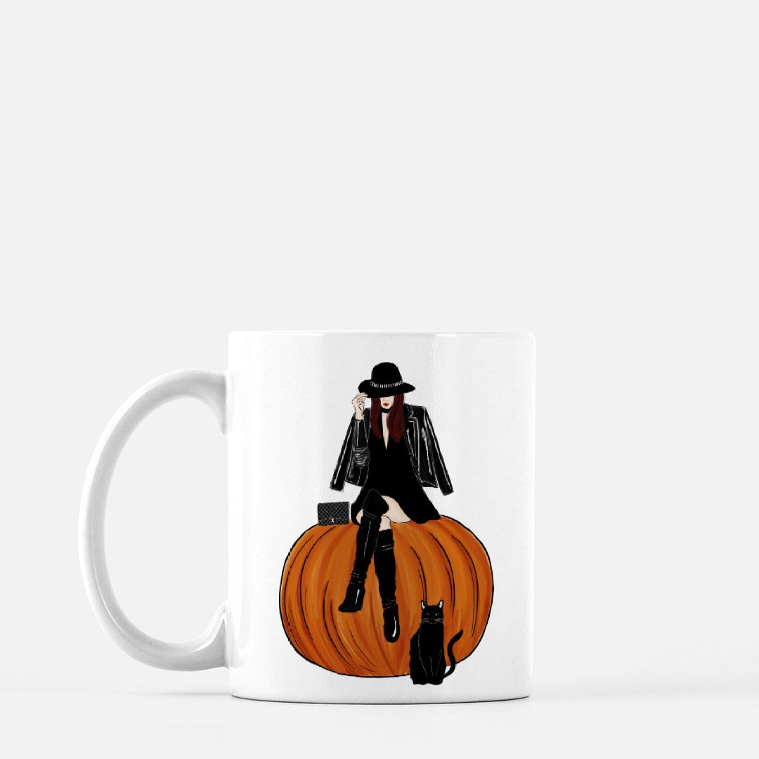 The Pumpkin Fashionista (Red) Mug 11oz.