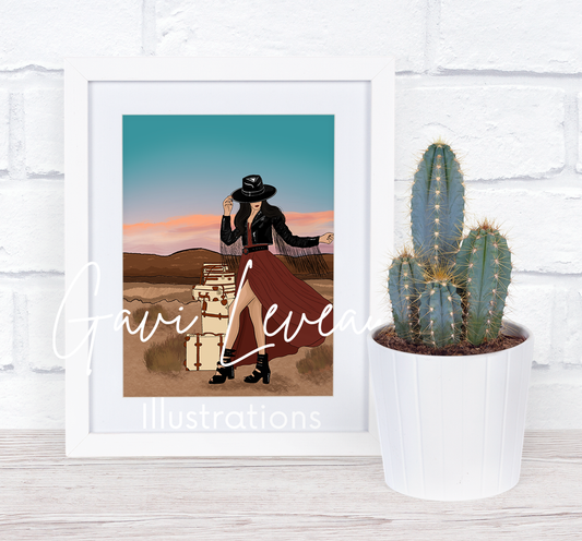 Fashionista in the Wild Art Print