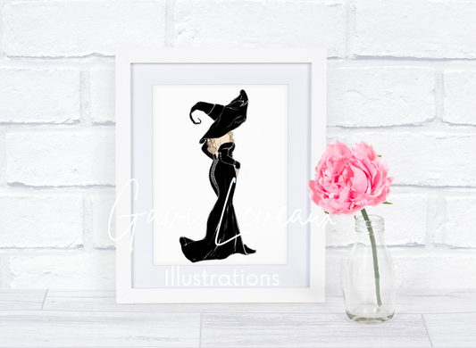 The Witch Fashionista Art Print
