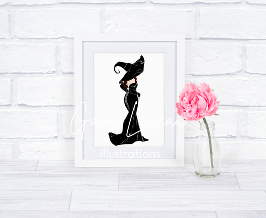 The Witch Fashionista Art Print