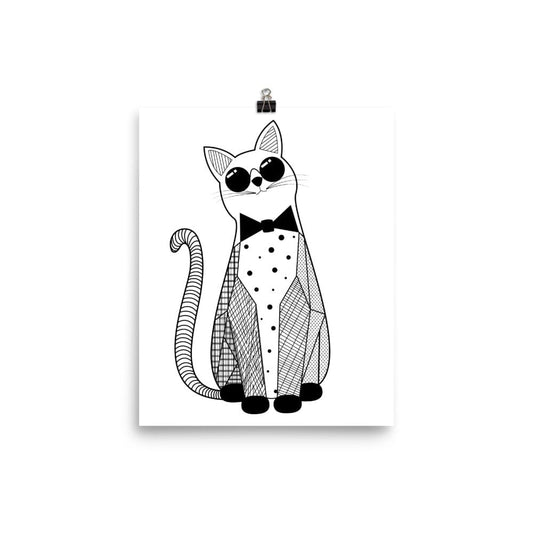 Jazz Cat Art Print