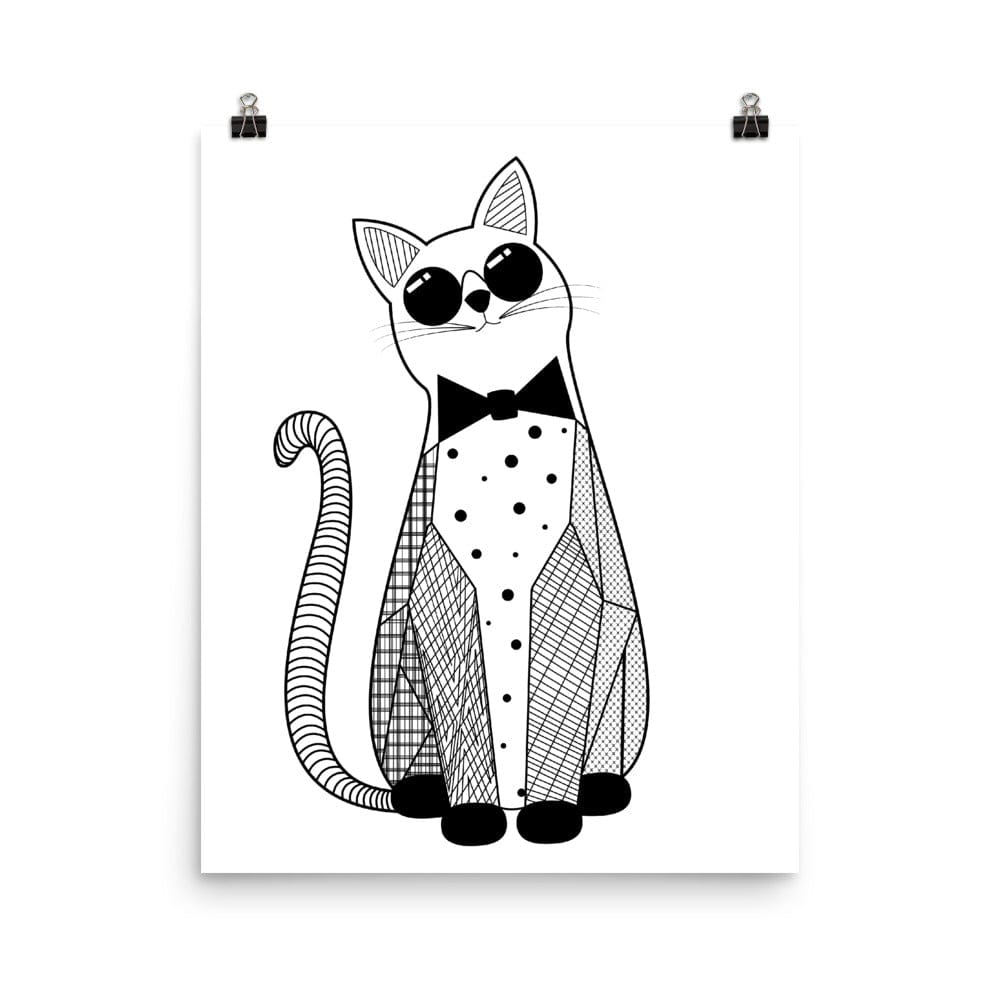 Jazz Cat Art Print