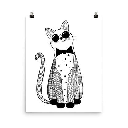 Jazz Cat Art Print