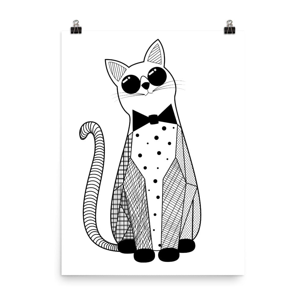 Jazz Cat Art Print