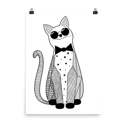 Jazz Cat Art Print